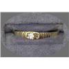 Image 1 : 10 K YELLOW GOLD LADIES DIAMOND RING SET WITH ONE PROMOTIONAL GRADE DIAMOND. .8 GRAMS.