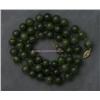 Image 1 : BEADED NECKLACE 21 INCHES OF JADEITE BEADS APPROXIMATELY 6.5 MM.