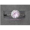 Image 1 : 18 K WHITE GOLD VINTAGE SETTING FOR A ROUND CUT PINK COLOR STONE. 2.5 GRAMS.
