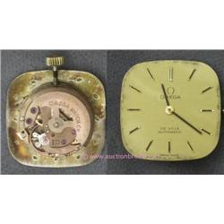 OMEGA DEVILLE SWISS MADE MOVEMENT IN A GOLD TONE.