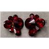 Image 1 : SIGNED VINTAGE FASHION CLIP STYLE EARRINGS BY NELLY IN COLORED AND IRIDESCENT STONES. THESE VINTAGE 
