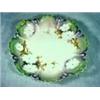 Image 1 : RS PRUSSIA DOGWOOD SURREAL SERVING PLATTER HANDPAINTED IN A FLORAL THEME WITH CUTOUT HANDLES. 11"
