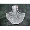 Image 1 : UNMARKED CUT CRYSTAL BASKET. SUNBURST PATTERN APPEARS ON BOTTOM. 6" X 6".