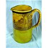 Image 1 : ROYAL DOULTON SIGNED AND NUMBERED PITCHER IN SHADES OF BROWNS AND GREENS DEPICTING A COUNTRYSIDE THE
