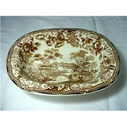 TONQUIN ROYAL STAFFORDSHIRE ENGLAND DINNERWARE BOWL. MAKERS MARK ON BOTTOM C. CLIFF 2" X 9"