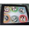 Image 1 : LIMITED EDITION COLLECTION OF SIX GUNFIGHTER CASINO CHIPS. DISPLAY BOX NOT INCLUDED.