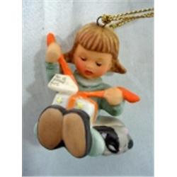 FROM ASHTON-DRAKE STUDIO HUMMEL FROM GOEBEL GIRL OPENING GIFT, FROM THE BERTA HUMMEL CHRISTMAS COLLE