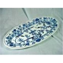 MEISSEN OLD MARK 20" ONION PATTERN PLATTER.