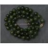 Image 1 : BEADED NECKLACE 21 INCHES OF JADEITE BEADS APPROXIMATELY 6.5 MM.