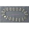 Image 1 : STERLING SILVER ART DECO STYLE LINK CHOKER NECKLACE 14 INCHES. 62.8 GRAMS.