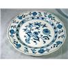 Image 1 : MEISSEN ONION PATTERN CROSSED SWORD MARKED SALAD PLATE.