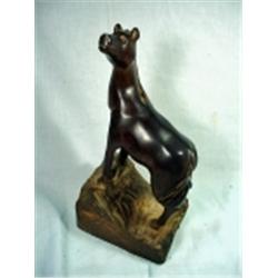 IRONWOOD HORSE CARVING 13.5 X 11.5"