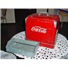 Image 1 : AUTHENTIC COCA COLA ICE CHEST CIRCA 1950'S WITH ICE CHEST 17"X 17" X 12".