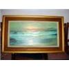 Image 1 : FRAMED AND MATTED OIL ON BOARD, SEASCAPE BY MIWA. KOIDE. 1970 23.5" X 38.5".