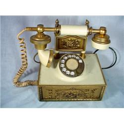 ANTIQUE VICTORIAN BOX TELEPHONE. 10" X 5".