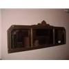 Image 1 : VICTORIAN THREE LIGHT HAND ETCHED CIRCA 1920'S MIRROR. 20" X 56.5"