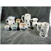 Image 1 : COLLECTION OF MISCELLANEOUS STONEWARE. NINE PIECES INCLUDING PITCHERS, MUGS, MUSTARDS BY WILLIAMSBER