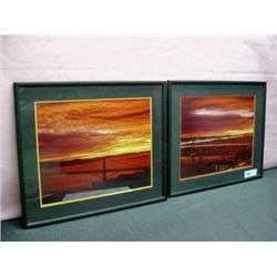 2 SAN FRANSICO PHOTO'S FRAMED 15" BY 17 1/2" (2213)