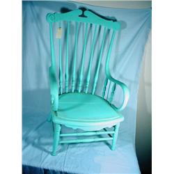 ANTIQUE CONTINUOUS ARM ARM-CHAIR 38" X 23".