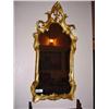 Image 1 : VICTORIAN STYLE GOLD FRAMED WALL MIRROR. 35" X 18"