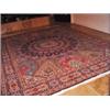 Image 1 : PERSIAN HANDWOVEN 100% LAMBS WOOL AND SILK TABRIZ CARPET. MOSQUE CEILING MOSAIC DESIGN WITH GEOMETRI