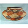Image 1 : AUTHENTIC NATIVE AMERICAN COIL BASKET IN BEIGE, RUST, AND BROWN. 18" X 18" X 11"