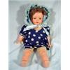Image 1 : COMPOSITION CLOTH BODY DOLL WITH OPEN MOUTH, HUMAN HAIR, AND EYES THAT SLEEP. 17"