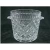 Image 1 : UNMARKED PRESSED GLASS ICE BUCKET. 5.5" X 6".