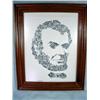 Image 1 : FRAMED LIFE STORY OF ABRAHAM LINCOLN M.M. SWANSTON, WITH PEN AND INK DEPICTIONS OF HIS LIFE DRAWN TO