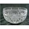 Image 1 : UNMARKED ANTIQUE CUT CRYSTAL BOWL, 5.5" X 9" ROUND.