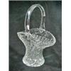Image 1 : UNMARKED PRESSED GLASS BASKET. 11" X 7".
