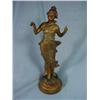 Image 1 : HOLLOW BRONZE ART NOUVEAU FIGURINE. 12".