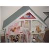 Image 1 : COMPLETE DOLL HOUSE FULLY FURNISHED INCLUDING MINIATURES, ACCESSORIES, AND DECORATED ROOMS.
