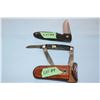 Image 1 : Buck U.S.A. Lockback Pocket Knife w/ 3 1/4" Blade & a 3 Bladed Japan Knife with Sheath