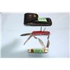 Image 1 : Multi-Blade Knife w/Sheath & a 2 Bladed Pocket Knife
