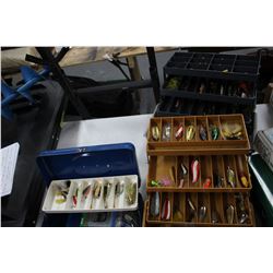 3 Fishing Tackle Boxes w/Some Lures & Spinners in each