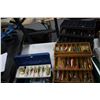 Image 1 : 3 Fishing Tackle Boxes w/Some Lures & Spinners in each