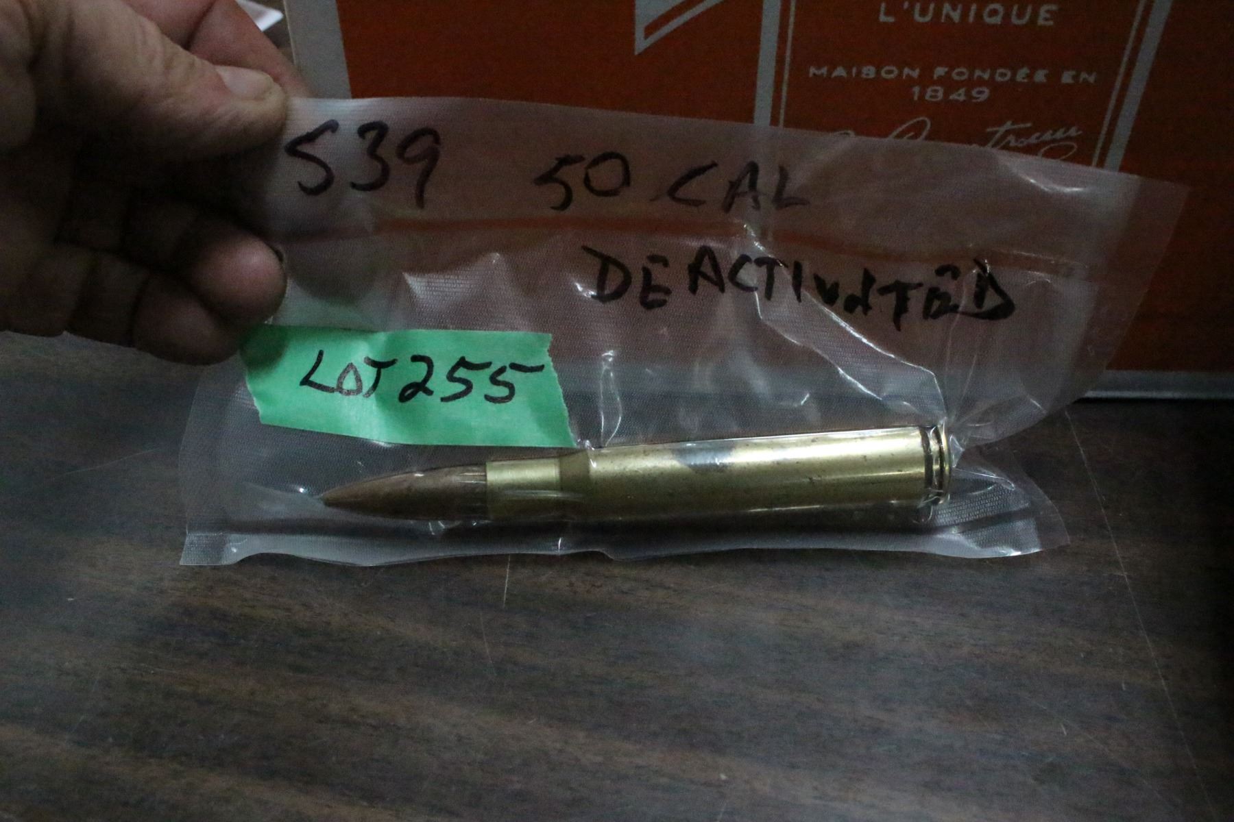1 - 50 cal. Deactivated Round