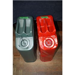 2 Metal Military Jerry Cans