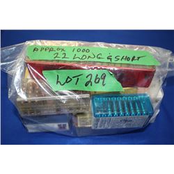 Approx. 1,000 Rnds of 22 Long & Shot