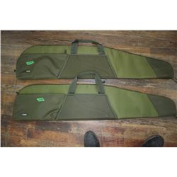 Two Gun Cases - Green - In Good Condition