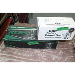 Lee Safety Primer Feed & an RCBS Quick Change Powder Measure