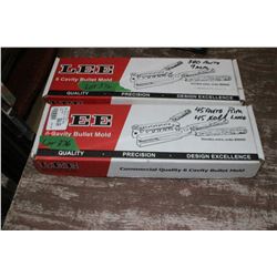 Lee Bullet Molds - 6 Cavity - for 45 Auto Rim Fire, 45 Long Colt, 380 Auto & 9mm