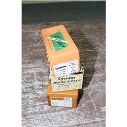 Bullet Molds:  Lyman 45 cal.; Lyman 38 cal.; & Lyman .314 diameter