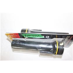 2 Powerlite Flashlights - 70% Brighter - 3 Batteries