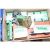 Image 1 : Box of Reloading Dies:  25-25 Stevens, 303 Savage, 220 Swift, 32-20 Rem, 2 Unknown, 20 ga. Lyman, 30
