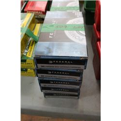 5 Boxes of Factory 338 Federal, Live Rnds, 200 gr, Unicor, Soft Point