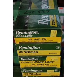 4 Boxes of Factory 35 Whelen Remington Core Lokt, 200 gr., PSP