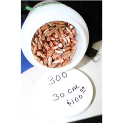 Approx. 300 - 30 cal. Bullets, 123 gr., Soft Point