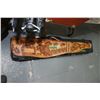 Image 1 : 1 Carved Leather Gun Case & 1 Hard Gun Case